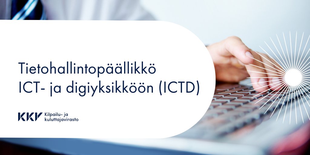 Tietohallinnon asiantuntija, tule meille töihin!

💡Tietohallintopäällikkönä vastaat mm. ICT:n omien tietojärjestelmien ja hallinnon tietojärjestelmien kehittämisestä ja toimit niiden tuoteomistajana.

📅Hae viimeistään 5.12.

🔗valtiolle.fi/fi-FI/ilmoitus… 

#rekry | #TöissäValtiolla