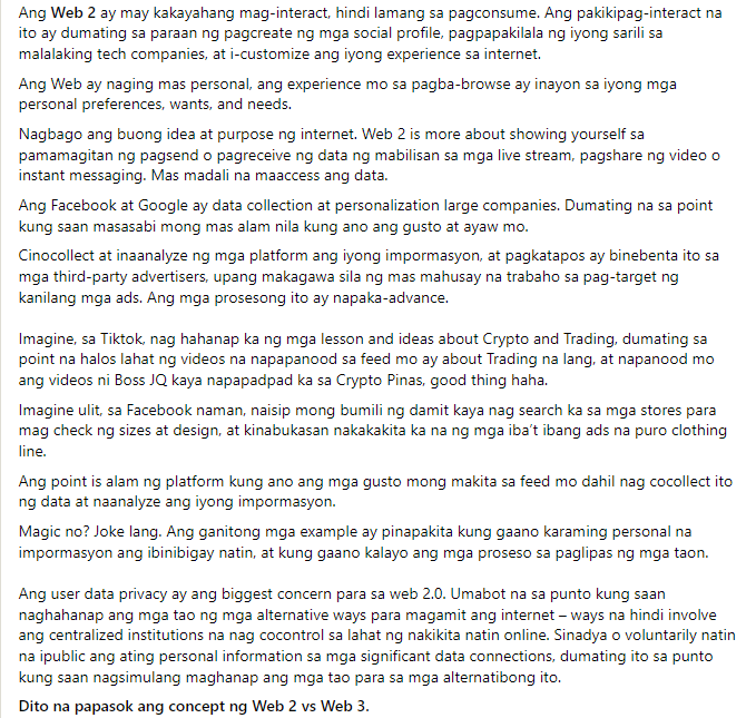 joshuaaamike's tweet photo. Ano ang Web 1, 2, at 3? Ano ang DAO?

Tagalog Explanation https://t.co/SmWyCes9Qr