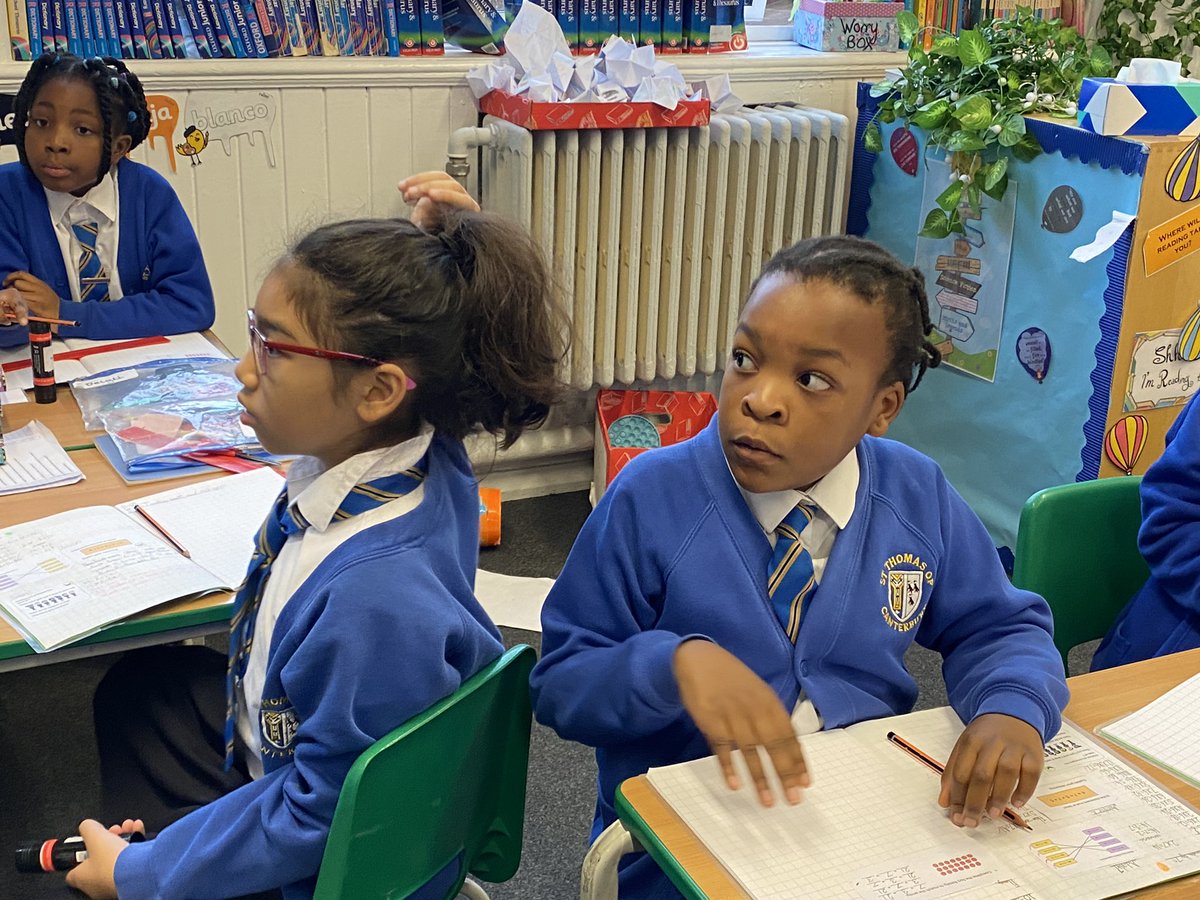 STOCSch's tweet image. Year 4 are enjoying their maths lesson today!!! Divide and multiple by 7!!
Some fabulous work produced! #mathsgenius #goodlearning @WhiteRoseMaths ➗✖️💛💙