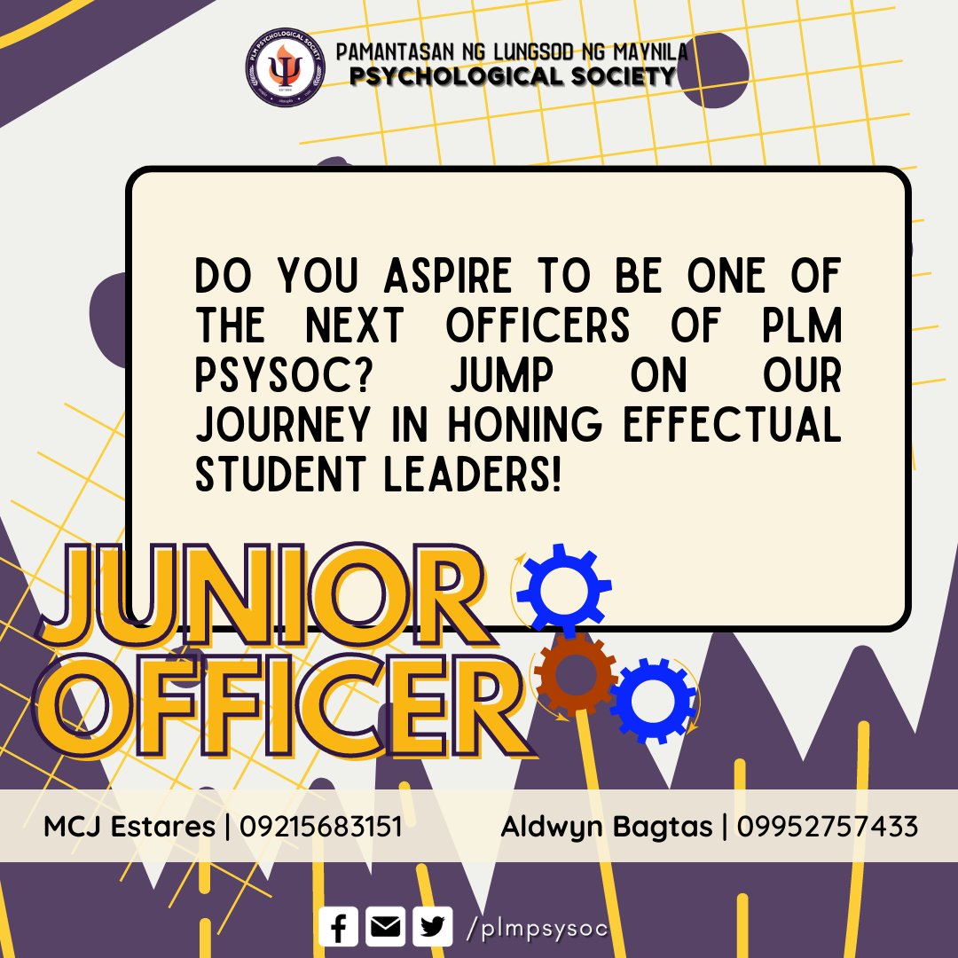 PLMPsySoc's tweet photo. So what are you standing still for? Come now and join us, and be part of the PLM Psychological Society Committee! 💜

Sign up here: https://t.co/Sf3t3W5LCz

We wish you all the best, Psychmates!
#ParaPsyBayan #PsySocSubcommRecruitment https://t.co/s0AOC8kEXv
