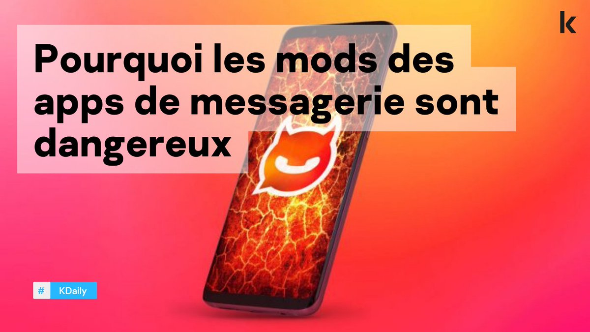 kasperskyfrance's tweet photo. ❌ Règle de sécurité ❌ 
💬 N’utilisez que des services officiels lorsqu’il s’agit d’applications de messagerie. 
#YoWhatsApp s’est avérée être malveillante : elle télécharge le cheval de Troie #Triada. 
#WhatsApp 
Pour en savoir plus ▶️ https://t.co/GfZa6VmFjZ https://t.co/nPadwXfYxX