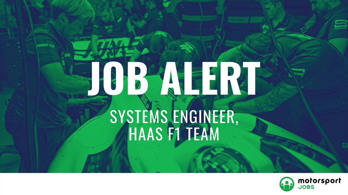 Motorsport_Jobs's tweet photo. Systems Engineer @HaasF1Team
Apply🔗 https://t.co/IwNwxMBXn8
#motorsportjobs #motorsport #jobs #jobalert #autosport #jobsinmotorsport #HowtogetajobinF1 #workinf1 #f1jobs #jobsinf1 #F1 #f1careers #haasf1 #control #systems #Atlas #VisualBasic #Simulink #Clangauge #SystemMonitor https://t.co/bkkvZuEf4f