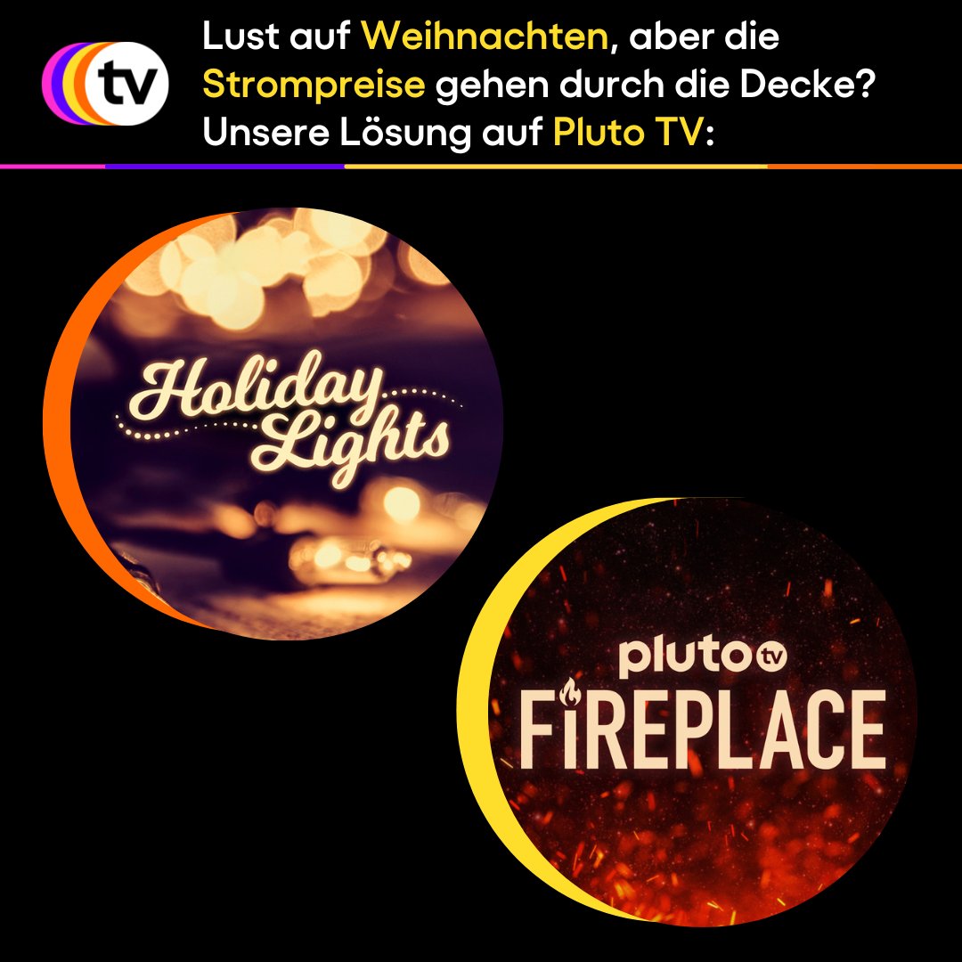 Genau die richtige Stimmung, um mit dem Schmücken anzufangen! 😍✨ (Pluto TV Fireplace: Kanal 47 | Holiday Lights: Kanal 48)