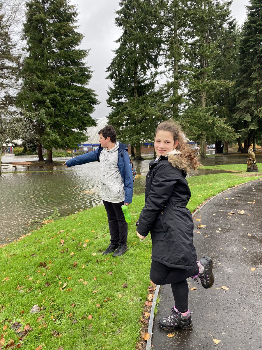 ISPPerthAcademy's tweet photo. Outdoor learning…..went indoors. Fab time playing badminton. A wet and wild walk to get there! https://t.co/O6BUFlbywi