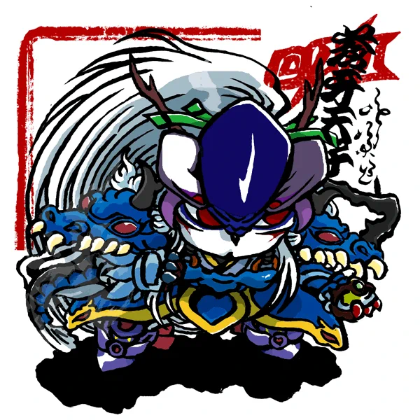 ONIシリーズのキャラ描く。『幕末降臨伝ONI』の蒼牙天子 #ONI 