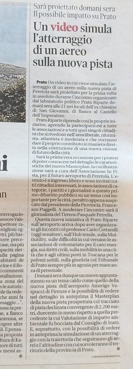 Domani sera alle 21 all'ex-chiesino di S.Giovanni, dietro il Castello dell'Imperatore.
Conoscere per farsi un'idea.