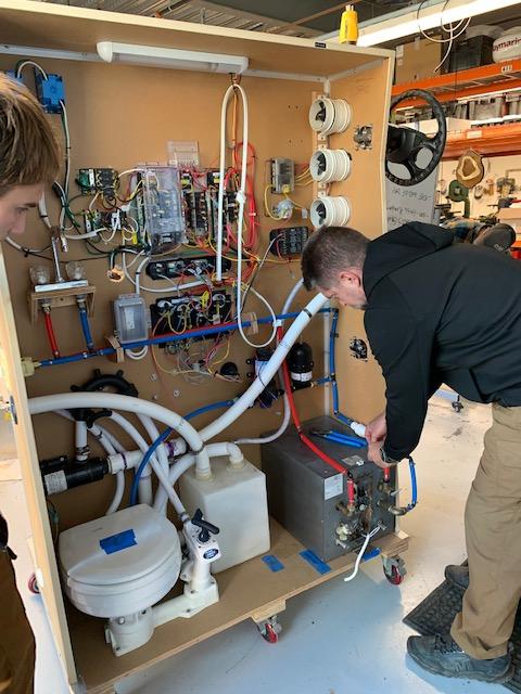 IYRSedu's tweet photo. Marine Systems students are working on the #plumbing components of their sim panels.
This #6monthprogram enrolls in March. Get in touch today to start the Admissions process or schedule a tour.
To learn more: https://t.co/Hb1ICPBEmI
#IYRSedu #tradeschool #marinesystems https://t.co/3Xqi3A3nhs