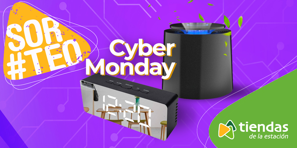 tiendasestacion's tweet photo. Adelántate al #CyberMonday con #tiendasdelaestación🥳

¡Sorteamos un pack de lo más tecnológico formado por un purificador de aire y un despertador digital con pantalla LED! 👏🏻

➡ Síguenos en Twitter 
➡ Haz RT a esta publicación
➡ Menciona a un amigo

#tiendasdelaestación https://t.co/JSVYiGeqmC