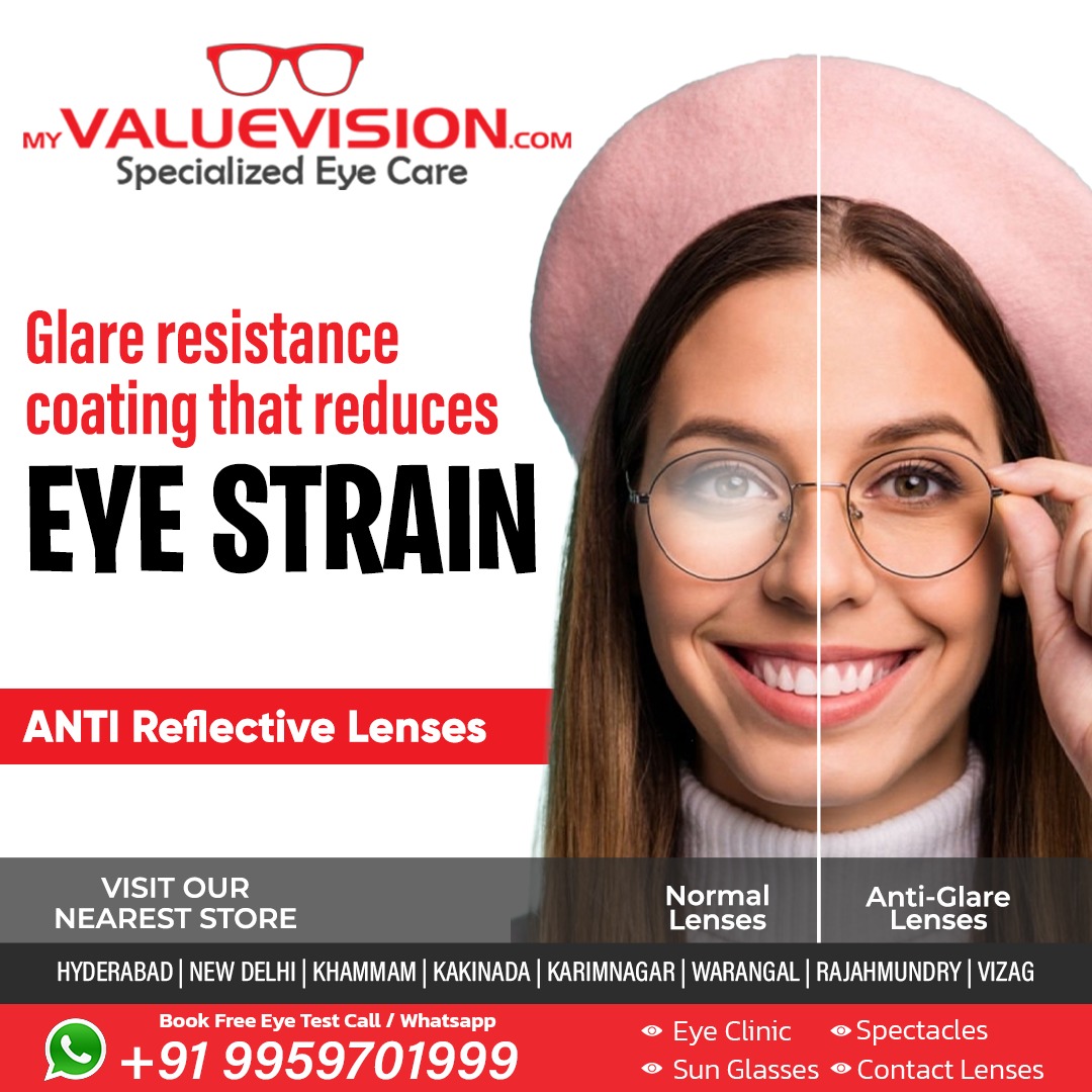 valuevisionhyd's tweet photo. Glare Resistance Coating That Reduces EYE STRAIN!

Check out OUR COLLECTION OF FRAMES
VISIT OUR NEAREST STORE
🌐 https://t.co/qzNelVAU9J
📞 Contact: 9959701999
.
.
#myvaluevision #onlineopticalstore #eyeglases #sunglassess  #eyewear #sunglasses #contactlenses #spectacles https://t.co/Ov6QxsdcIz