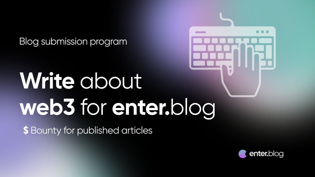 JddarthEnter's tweet photo. 🙌Fresh new Blog submissions page to make things easier
New Requirements and Topic suggestions👀
🤑Earn 50$ per article
#EnterNFT #enterART #digitalart #EnteryArmy #iamOnEnter #EnterEcoSystem #ArtistsofEnter #NFTcommuinty #NFTartist #cryptocommunity #Blog
#enterblog https://t.co/vONW99ChKP