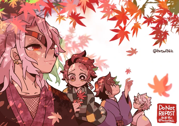 「面影を紅葉に探す君恋し」 