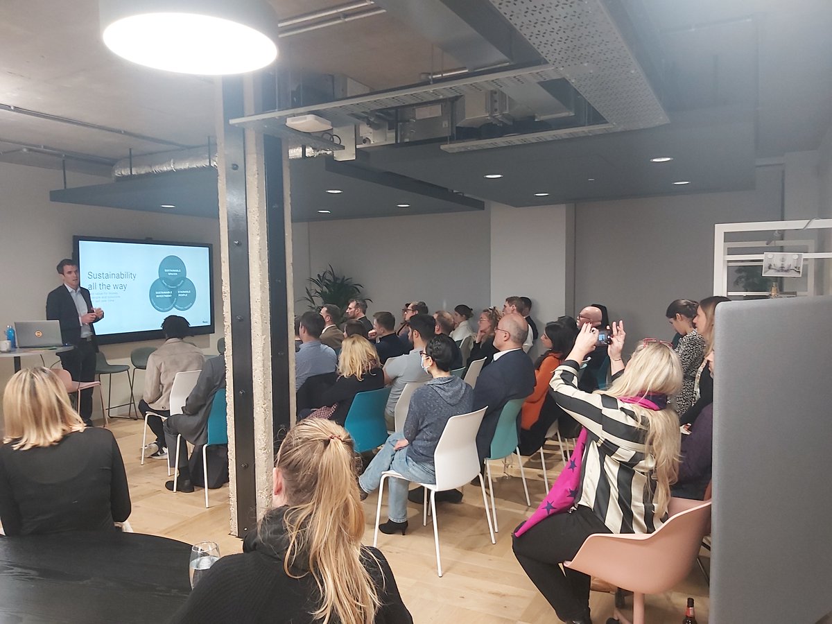 theeaproject's tweet photo. Thank you all for joining our first CSN &amp; Partners by @theeaproject about the opportunities in real estate in a sustainable and circular economy.

Join us in making London (and other cities) a circular city at https://t.co/Q7l7FF4Z1r.

#realestateinvesting #climate https://t.co/2i15NUkTBY