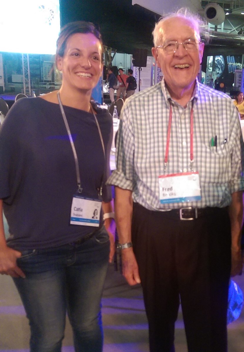 Catia Trubiani (@catiatrubiani) on Twitter photo Many thanks to Fred Brooks for his smile and for learning me: "... if you don't know then guess it precisely..." <a href="/HLForum/">Heidelberg Laureate Forum</a> Many thanks to Fred Brooks for his smile and for learning me: "... if you don't know then guess it precisely..." <a href="/HLForum/">Heidelberg Laureate Forum</a>