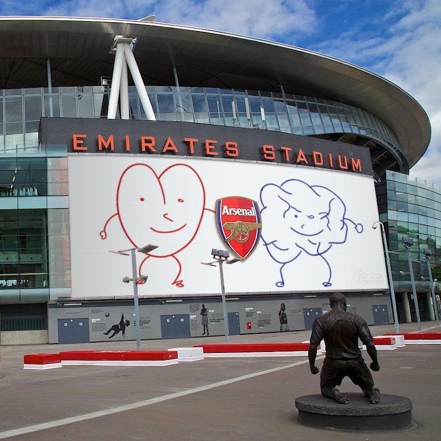 ArsenalN7's tweet image. The stadium renovations are going well 🙃