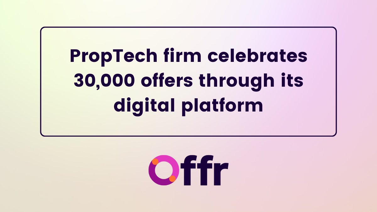 KerfuffleClub's tweet image. Supplier news! 

#Offr: PropTech firm celebrates 30,000 offers through its digital platform.

Read all about it here: bit.ly/3AnB6lN

#kerfuffleit