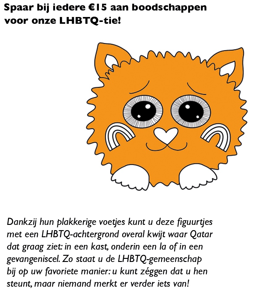 Nu het dragen van de OneLove-band negatieve gevolgen kan hebben, besluit de KNVB de actie te stoppen.

Wil jij dit WK ook graag helpen, maar alleen als het jou zelf niet kan raken? Spaar dan voor de LHBTQ-tie!

nu.nl/wk-voetbal/623…
