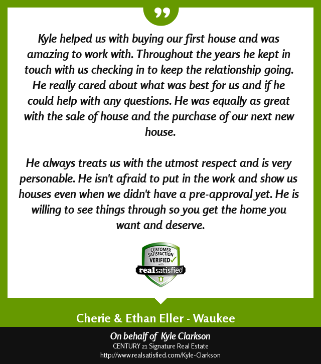 KyleKClarkson's tweet photo. I'm always humbled by the kindness of my clients. Thank you. https://t.co/lJeS4Dh9Dx via @realsatisfied https://t.co/7Y8NzS8RJM