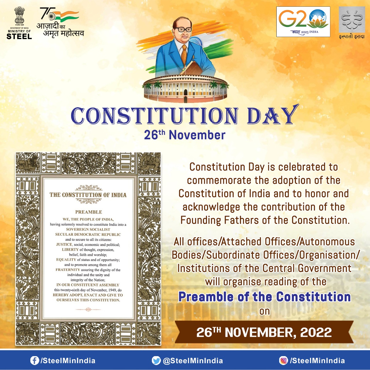 ministry-of-steel-on-twitter-26th-november-is-celebrated-as