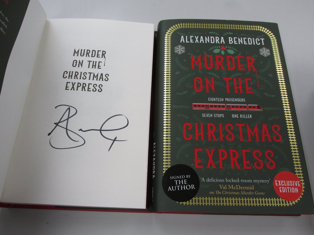 Victoria_Books's tweet photo. We have #signed #exclusive copies of Murder On The
Christmas Express by @ak_benedict with fantastic
#spredes. In #Haverfordwest #Pembrokeshire
Go on, treat yourself #18passengers #7stops #1killer https://t.co/5HKAEBqGd3
