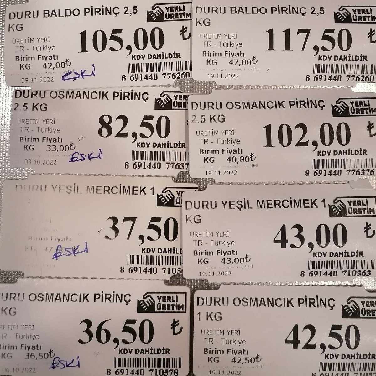 ibrahimgunestv's tweet photo. "Para cezası demek ki bunları ıslah etmiyor. Para cezasının dışında atılacak adımları da ilk Kabine Toplantımızda inşallah masaya yatırırız"
Cumhurbaşkanı Erdoğan, fahiş fiyat için ürkütücü önlemler alacağız mesajı verdi. https://t.co/g3xsdnurAl