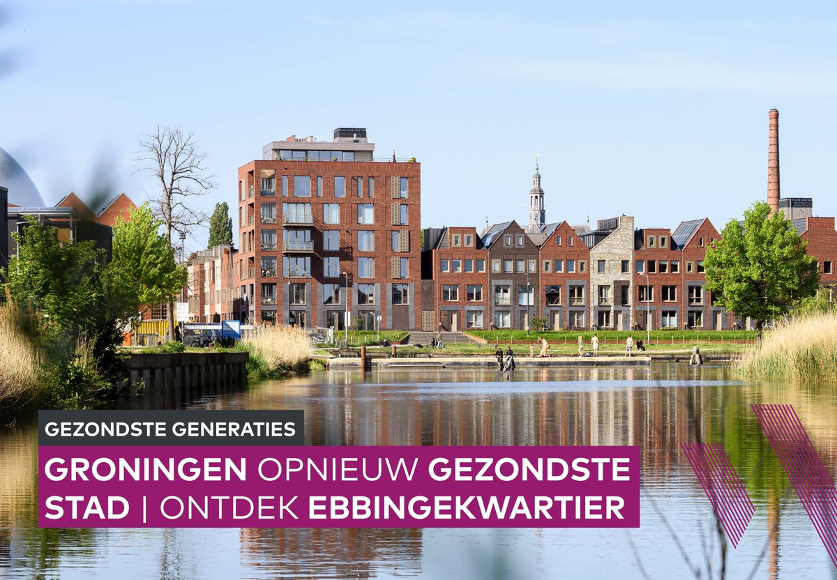 Groningen is opnieuw de gezondste stad van Nederland. Dat blijkt uit de Gezonde Stad Index 2022 van <a href="/Arcadis_NL/">Arcadis Nederland</a>. En stelt dat de keuze voor een projectontwikkelaar mede bepalend is. Ontdek ons gezonde Ebbingekwartier via bit.ly/3tLhHYn
#gezondstegeneraties #groningen
