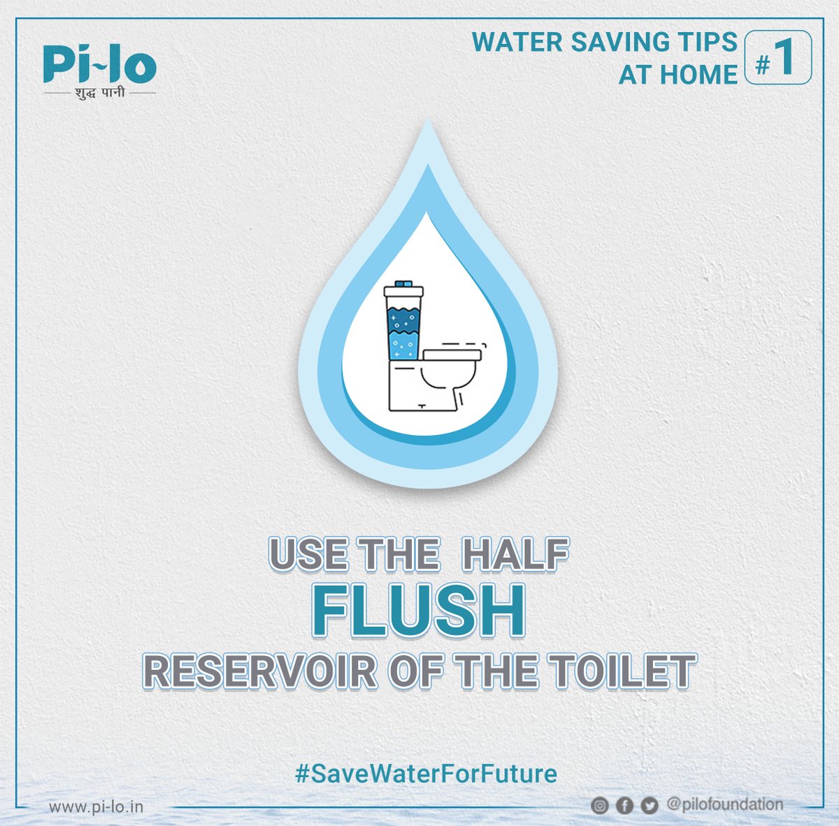 pilofoundation's tweet photo. Water is a precious resource which needs to be used carefully. Water taken from rivers and lakes for human use has an impact on wildlife. By saving water in your home, you can help the environment too.
#SaveWaterForFuture #pilo #pilofoundation #savewatersavelife   #STP #PMTR https://t.co/r6bCwzUaFq