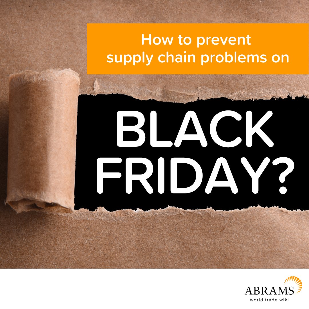 ABRAMSwiki's tweet photo. 🖤 This Friday is Black Friday! A dream for customers and a nightmare for suppliers. But how to prevent supply chain problems and delivery delays? We can help! https://t.co/TQ3UAfX5Yc

#BlackFriday #SupplyChains #BusinessIntelligence https://t.co/0wqSHmPPYa