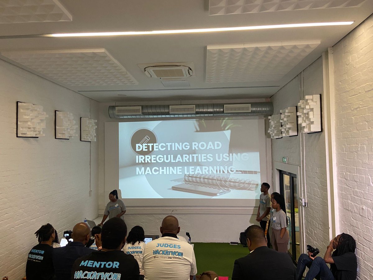 TheCortexHub's tweet photo. Up next, #FanaticCoders pitching their #SustainableMobility solution inspired by @ingenuityiot  @TinymlF workshops, also using  @TensorFlow 🚀 #CtrackHack22 https://t.co/n9H7Yo9kpO