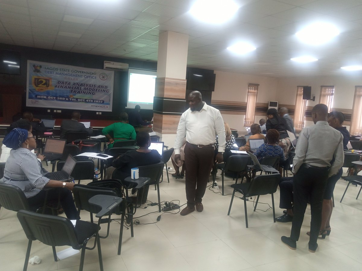 LagosDMO's tweet photo. The Debt Management Office recently held a training for its Senior Staff tagged "Data Analysis &amp; Financial Modelling". This is aimed at sharpening their skills and to further equip them in the best practice of their profession. https://t.co/RbK4eCiRrz