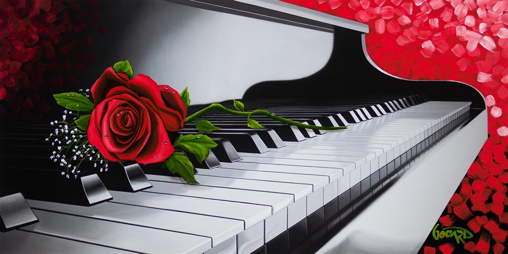 ParkWestGallery's tweet image. &quot;Keys of Ivory&quot; by Michael Godard @OfficialGodard #musicart #pianoart #michaelgodard