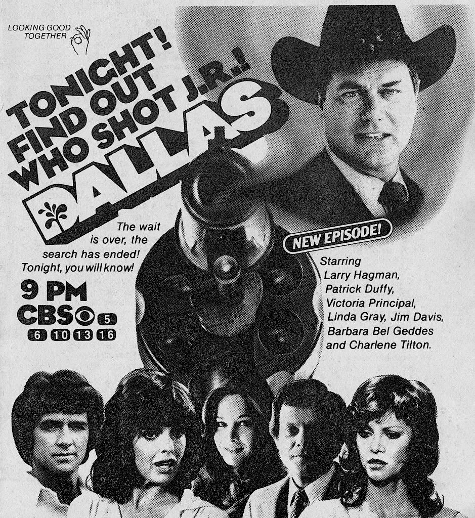 DennisAlexis84's tweet photo. "Who shot J.R.?" One of the biggest cliffhangers in soap history, only on "Dallas". Do you remember it?
#DallasTV #LarryHagman #80s #soapopera #tvseries https://t.co/vVFZmDaGcY