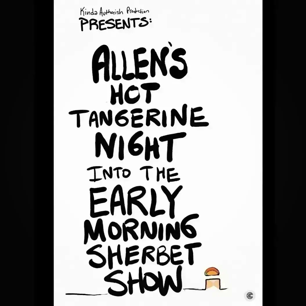 FourthRobot's tweet photo. Allen’s HOT Tangerine Night into the Early Morning Sherbet Show!

Ep.34 "Melon Sapphire Rust Bronze"

#Poetizer_official 
#Authorish 
#AbstractProse
#writingcommunity 
#TangerineNightSherbetMorning 

Credits
https://t.co/c9BE1SFdla https://t.co/KUy2NqFQEJ