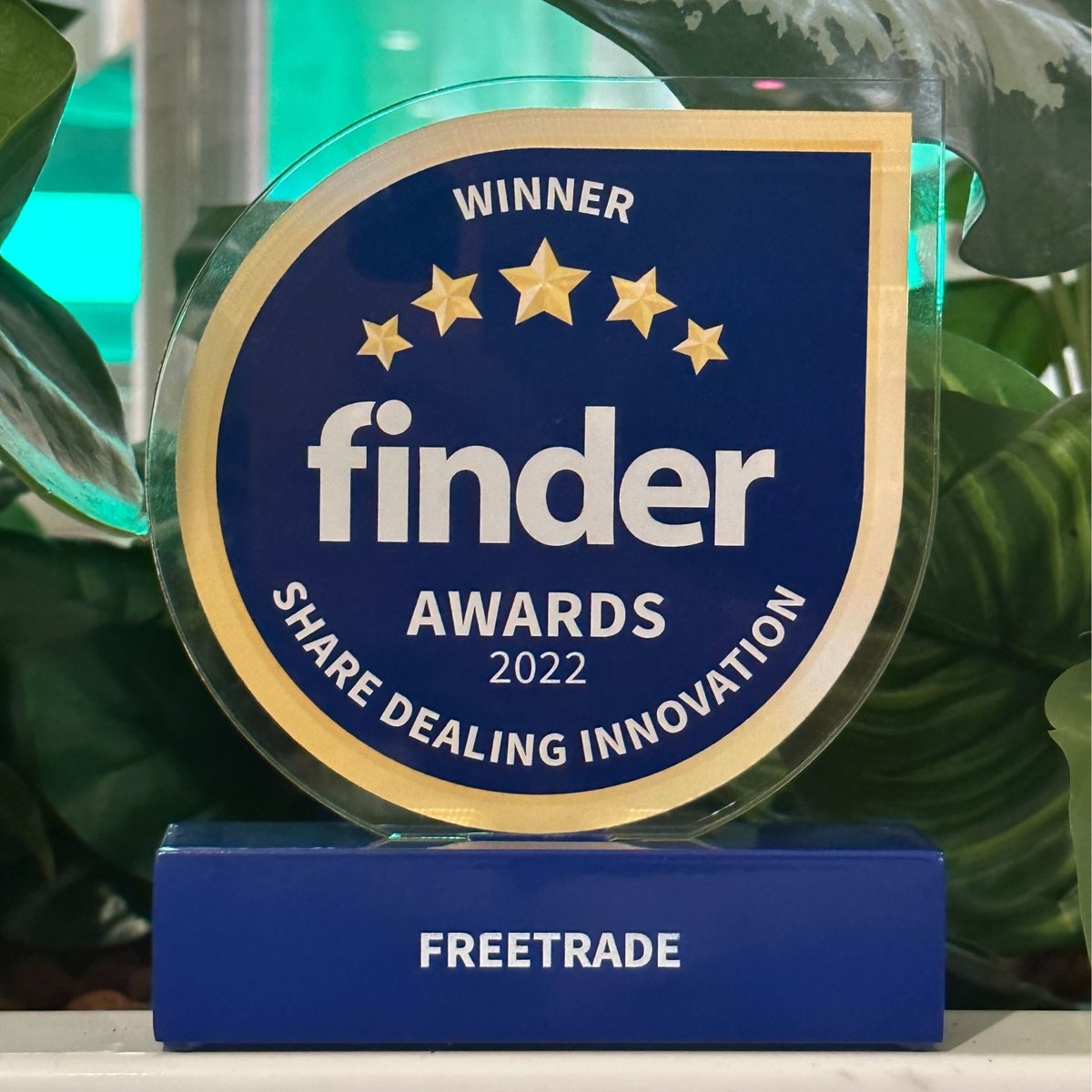 freetrade's tweet photo. We’re delighted to win the Finder 2022 Share Dealing Innovation Award 🏆

Capital at risk https://t.co/n6nJfAXE7L