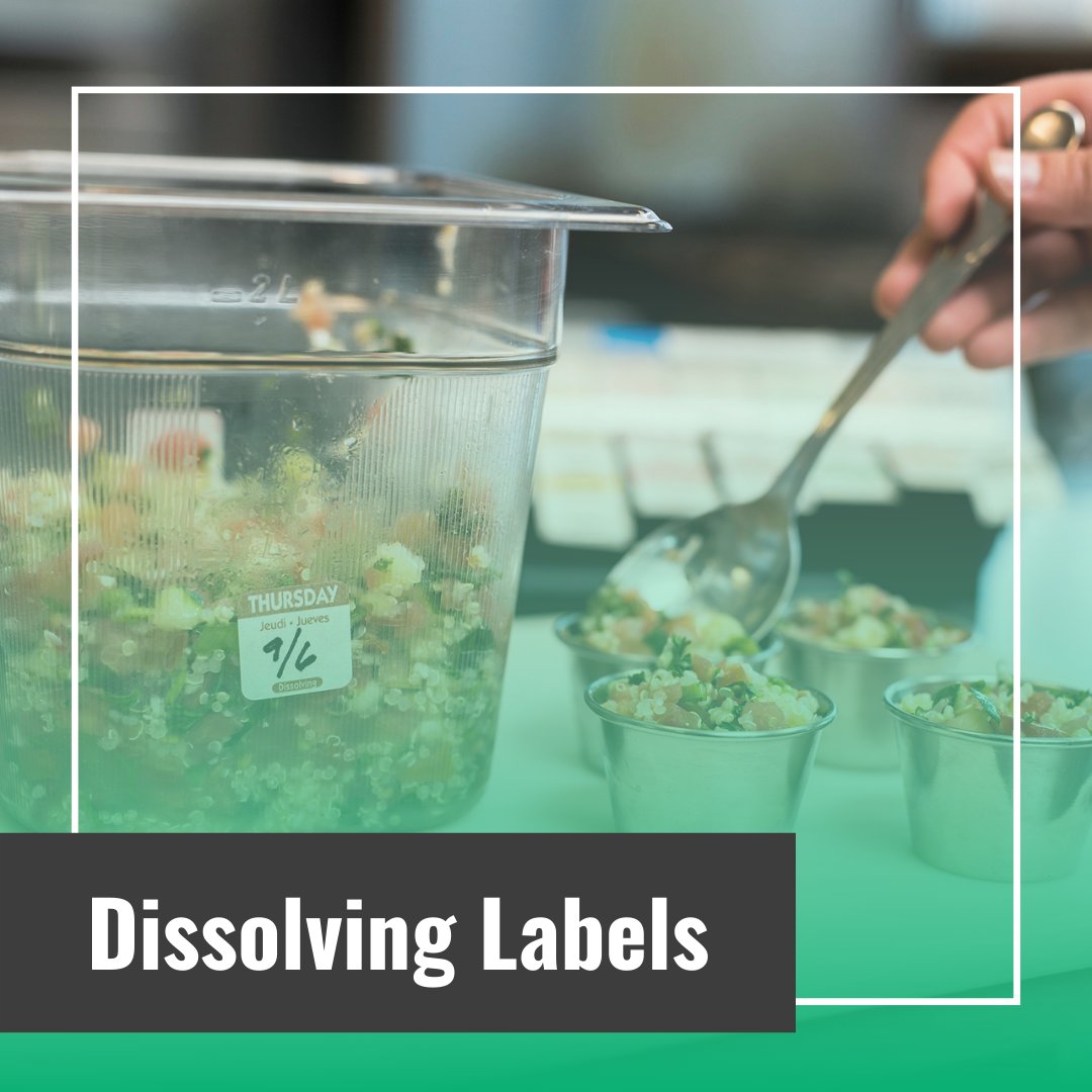 NCCO_US's tweet image. Dissolving labels save time on cleaning food containers. Ask your distributor about adding NCCO’s dissolving, biodegradable labels to your next order. ecs.page.link/MVtQx

 #FoodSafety #FoodSafetyLabels #DissolvingLabels #RestaurantEquipment