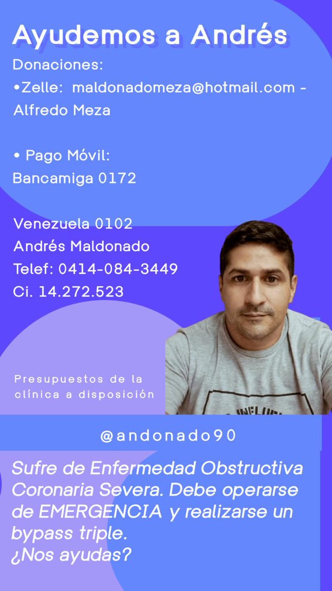 Milamillan's tweet photo. Por mi cuñado, toda ayuda cuenta https://t.co/bl4Mqc4nnB