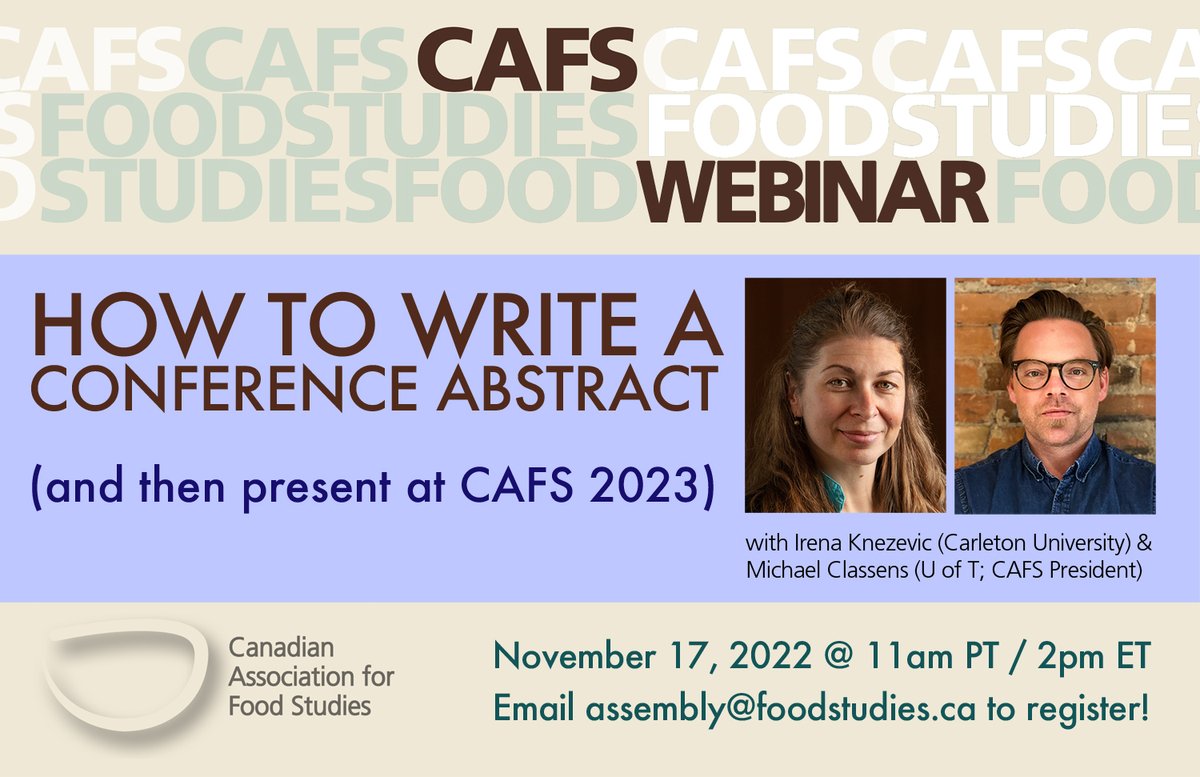 CAFSfoodstudies's tweet photo. PLEASE RETWEET
Did you miss it?
Find the #WebinarRecording and the #CAFS2023 #FeeSchedule on our #UpcomingConference page:
https://t.co/jR3iQBJCBE
#FoodStudies #FoodScholarship #FoodPolitics #FoodWays #FoodSovereignty #SchoolFood #FoodCharity #Farming #FoodAndAg https://t.co/hU6JUNcePh