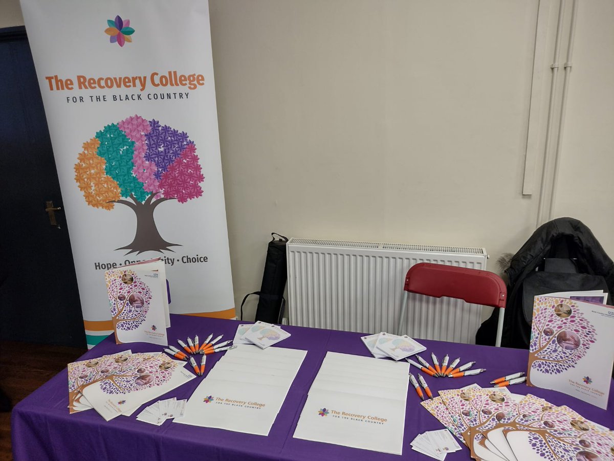 RecoveryColleg3's tweet photo. Last week our team visited Tipton Muslim Community Centre for the Sandwell Health Inequalities Programme (SHIP) launch Event. Talking about the service and support we provide here at @RecoveryColleg3 
#therecoverycollege #sandwell #mentalhealth #blackcountryhealthcare https://t.co/bx6TE9UjWC