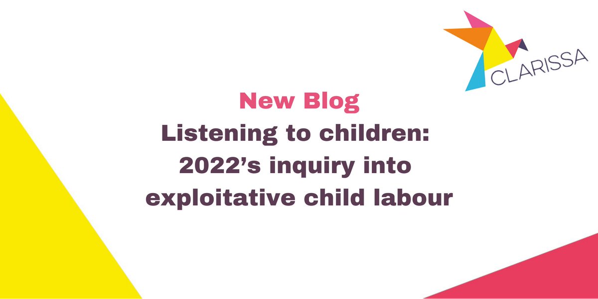 ChildLabourActn's tweet photo. 📢 Ahead of our final @APPG_SC session on 24 Nov, @semersoncoll reflected on the importance of the inquiry into #ChildLabour and listening to children's voices.

Read the blog and register for the session below 👇
https://t.co/0oprZCtIJH https://t.co/9A2454GsnL