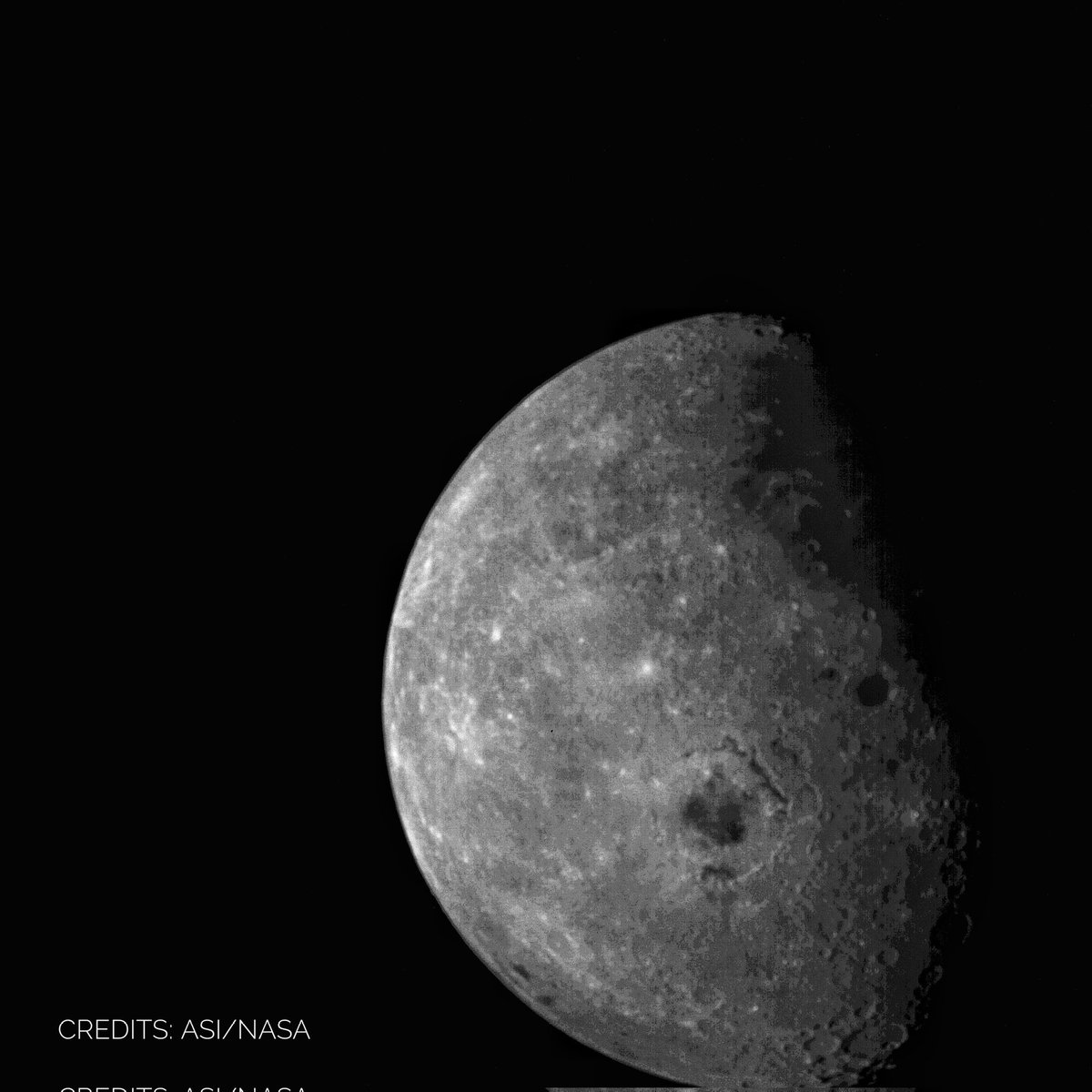 📸 🌑 ArgoMoon gave us another stunning photo of the Moon. 
A breathless pic captured at a distance of 350.000 km from Earth and 170.000 from the Moon, which looks at the hidden side of that pearl shining in deep space. 

<a href="/ASI_spazio/">Agenzia Spaziale ITA</a> <a href="/NASAArtemis/">NASA Artemis</a>
#Artemis1 #ArgoMoon
1/4