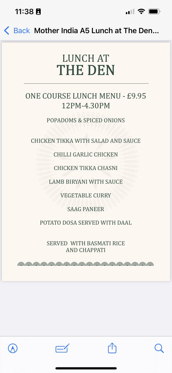 Dining Ins lunch menu , available today. 
Anyone ?