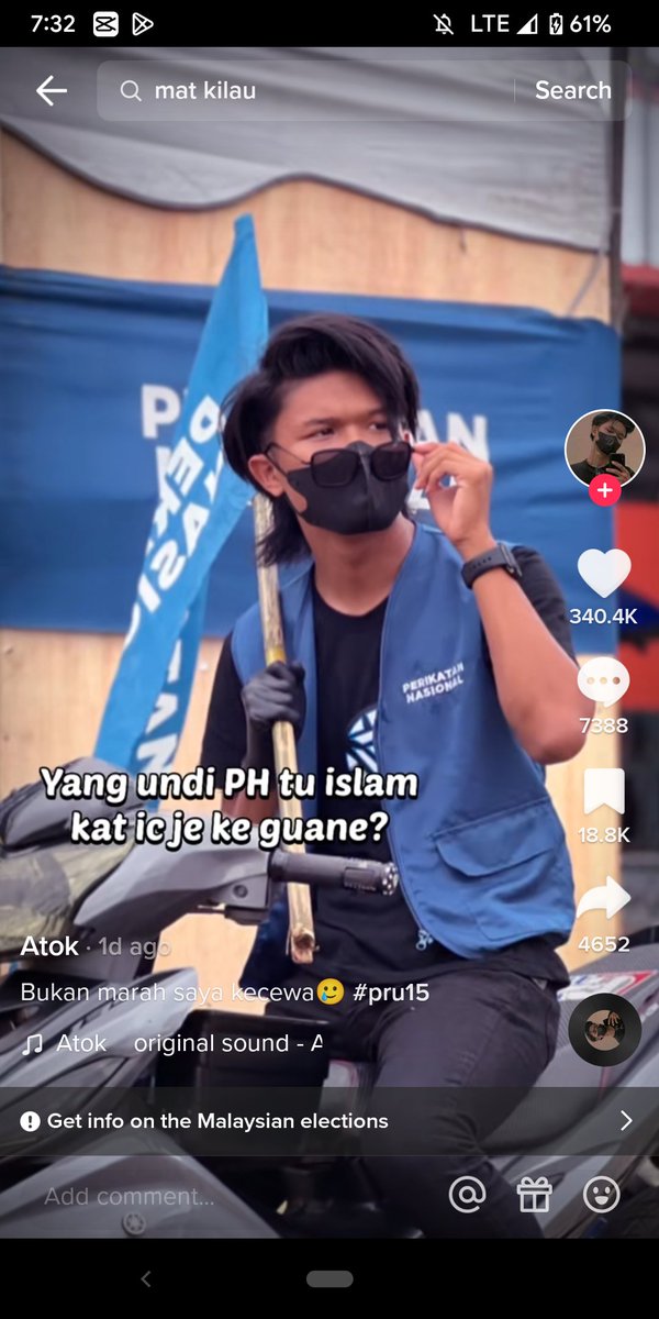 Jabatan_AntiPN's tweet photo. compilation of tiktokers yang spread hatred with caption "Yang Undi PH ni islam atas IC je ke" and so on :-

1/10 https://t.co/Qc3rOFJlgL