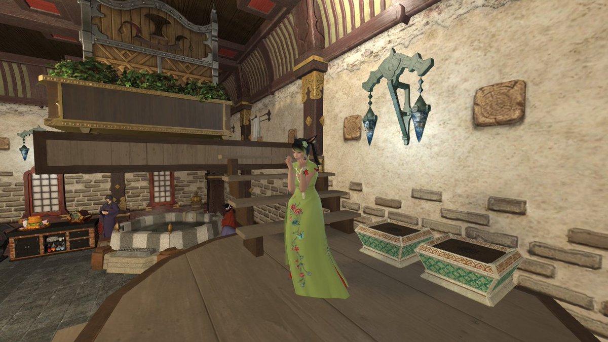 TheAndoriens's tweet photo. #FFXIVHousing #FFXIVFirstBuild #FF14 #GPOSERS My wife's first build. She went with a spa room. She did ALL the floating herself! I think it came out great.  :) https://t.co/xJDP69Kt3D