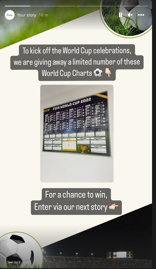 PuffinPlastics's tweet photo. Head over to our Instagram and take part in our World Cup giveaway for a chance to win your own World Cup 2022 Chart! 🎉

Only 2 hours left to enter so be quick!

https://t.co/ycCMKeEfF3

#WorldCup #WorldCup2022 https://t.co/eQ0uaqOoyY