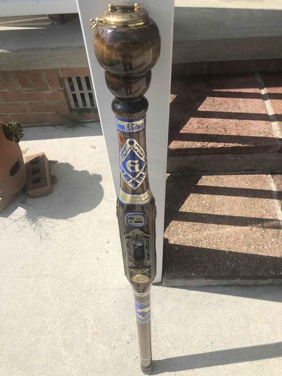 mikegray2003's tweet photo. My first ever Smart Cane build was for the MWPGM of GL of Kentucky #Freemasonry always looking to the East… https://t.co/LpIDM6WTsR