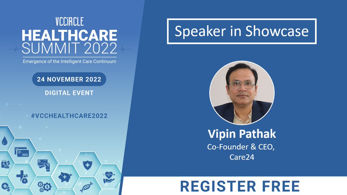 Join Vipin Pathak, Co-Founder &amp; CEO, Care24 at #VCCHealthcare2022 on Nov 24 as he takes an in-depth look at the rising demand in home care and how they are being fulfilled by digital technologies.

Register Free: healthcare.vccevents.com

<a href="/Vipinkp9/">Vipin Pathak</a> #healthcare #wellness