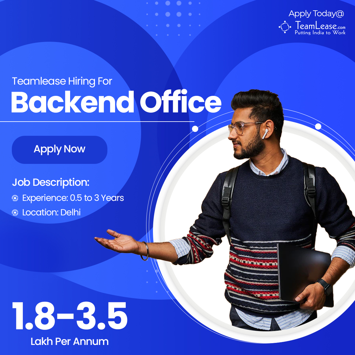 teamleasedotcom's tweet photo. Teamlease Hiring for Backend Office

Interested candidates Apply Here: https://t.co/ZQtqjUGHLr

#HotJobOfToday #jobsnotifications #nowhiring #hiring #jobopenings #PuttingIndiaToWork #PuttingIndiaBackToWork #backoffice #backofficesupport #backofficejob #delhijobs #delhi https://t.co/NjV5a3Ktld