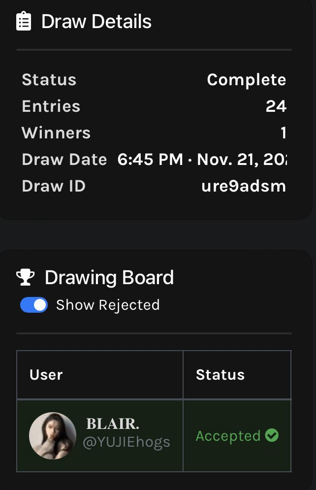 Selamat buat @YUJIEhogs bisa di palak ke @syaquillajsmine yaa!