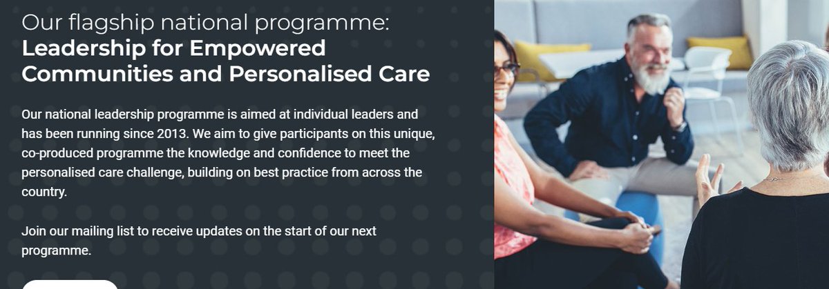 Leadership for Personalised Care Programme tweet media