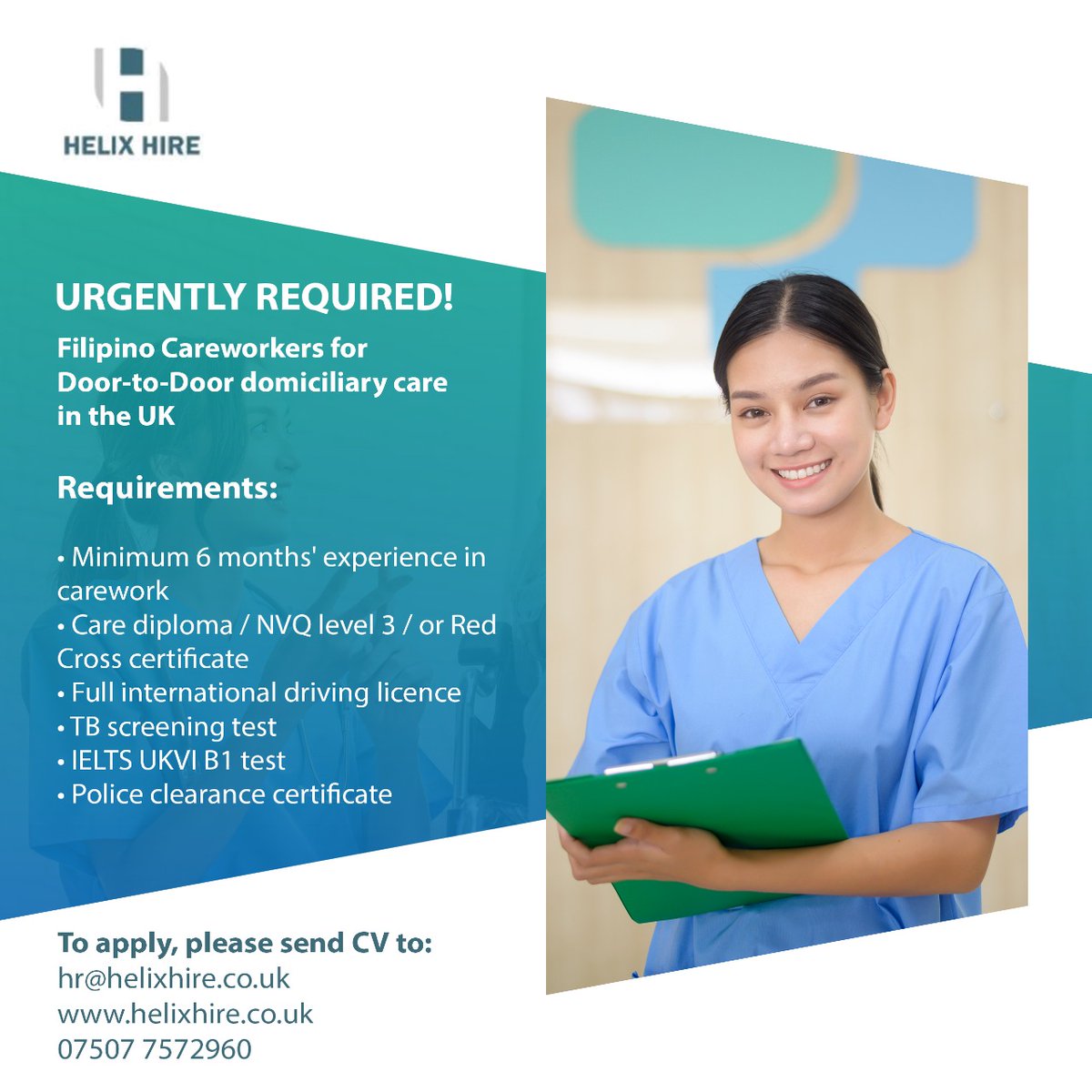 HelixRecruit's tweet photo. #workintheuk #hiringnow
#careers #londonjobs #ukjobs #healthcarejobs #businessmanagementjobs #motivation #uktraining #interviewpreparation #recruitment
#akhtaralvi https://t.co/hHWnFLJJma
